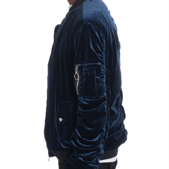 Casual Slim Fit Bomber Jacket - Picture 2 of 3